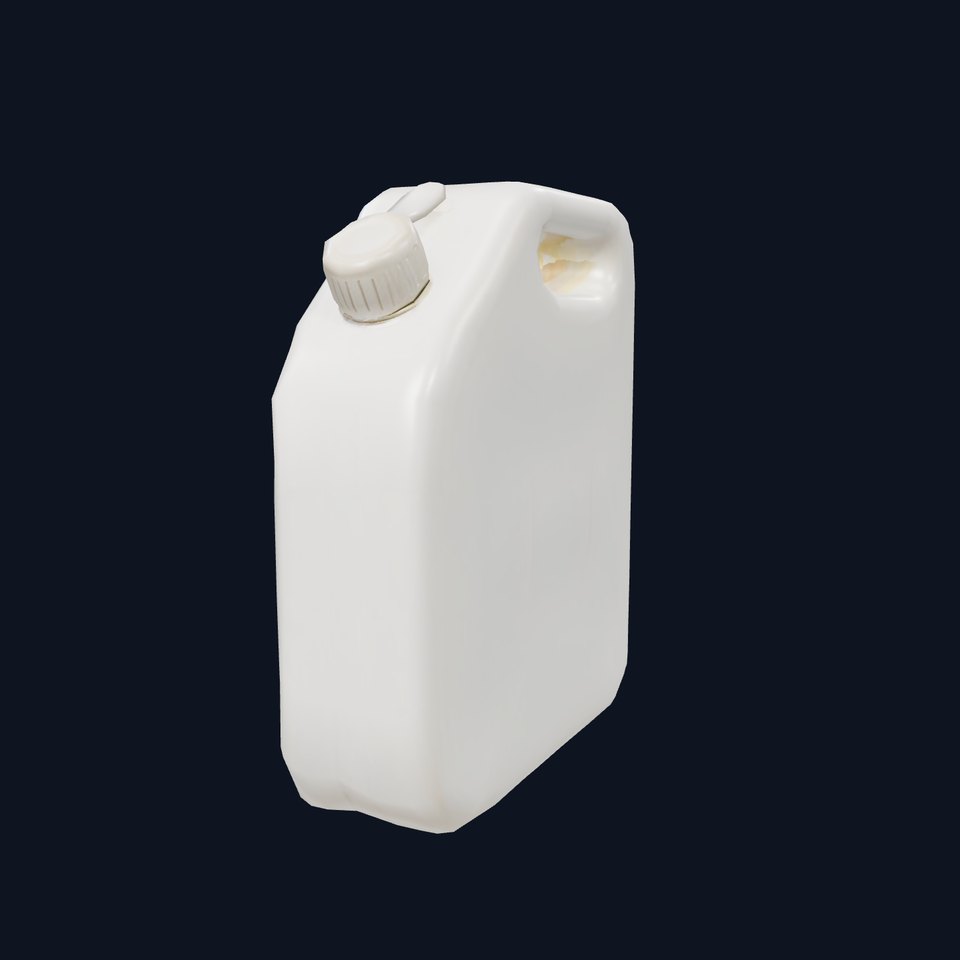 White Plastic Canister model pack